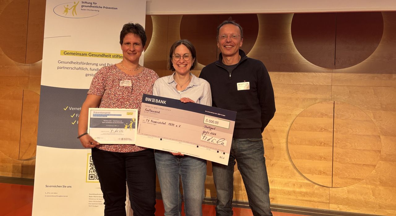 TV Friedrichstal erhält Präventionspreis des Landes  Baden-Württemberg