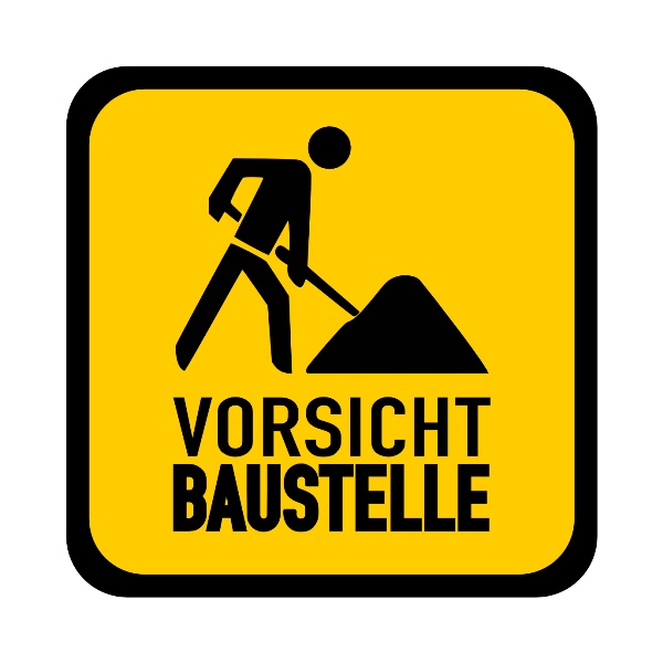 baustellenschild